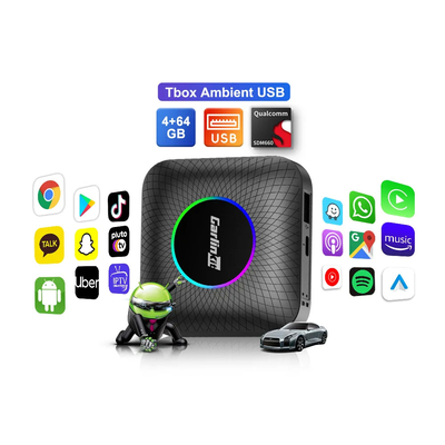 Cpc200 Tbox Ambient Usb Ai SDM660 Wireless Adapter Carplay Tv Box 4G 64Gb Up To 512Gb Android 13  Dongle Youtube Netflix