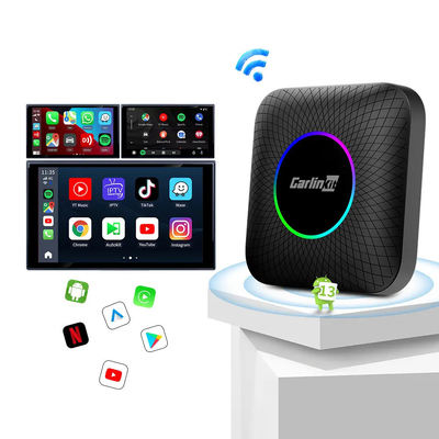Multi Media CPC200-Tbox Ambient USB Ai Box Wireless Adapter Carplay Android 13.0 Adapter Compatible 2016-2022 with Built-in Wired Carplay Car