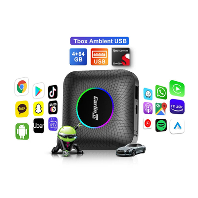 MultiMedia CPC200-Tbox Ambient USB Ai Box Wireless Adaper Carplay Android 13.0 SDM660 Compatible 2016-2022