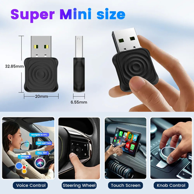 5.8GHz WiFi Carlink Kit for Fast Speed Wireless Adapter Carplay Android Auto Multimedia Ai Smart Box Ultra Portable USB