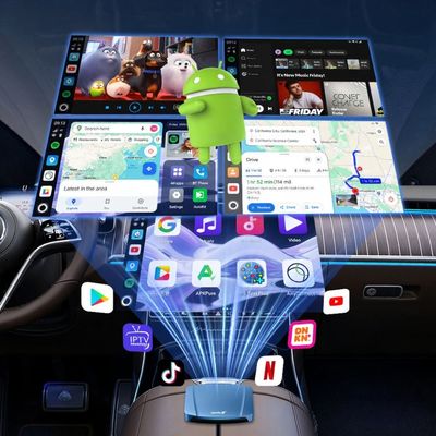 Universal Carlinkit Tbox ultra Tv Dongle6350 8G 256Gb Wireless 5G 2.4G Carplay Adapter Sans Fil Car Play Android 15 Smart Ai Box