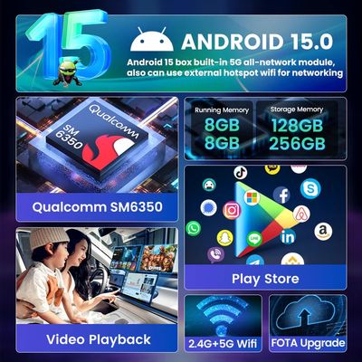 Tbox ultra 8g ram 256gb Rom Android 15 Aibox Wireless Carplay Adapter Ai Box Module Auto Android Box for Car