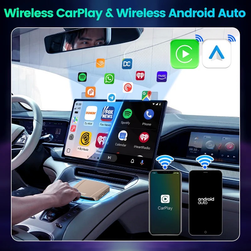 Tbox Ultra SM6350 5GHZ 8g 256gb Carplay Wireless Adapter Android 15 Car Play Android Auto Ai Box Dongle for apple